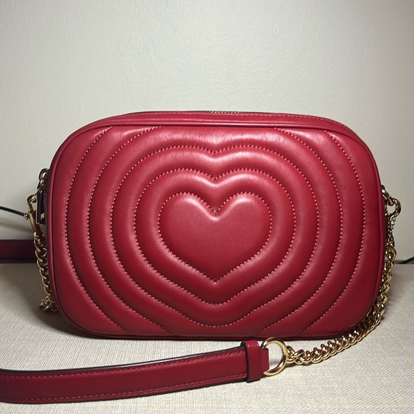 Coach Bags Rare Coach Jes Crossbody With Red Heart Quilting Poshmark